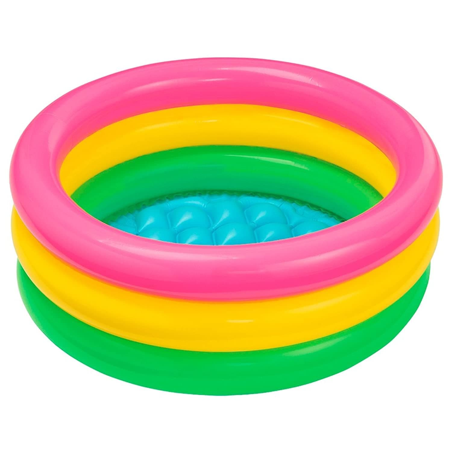 🌊🌞 Intex Aufblasbares Planschbecken mit 3 Ringen 61 x 22 cm 🏊‍♂️💦