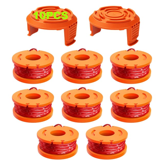 🌿🪓 10 Päckchen Ersatz Rasentrimmer Spule für Worx Rasentrimmer 🌱🔧