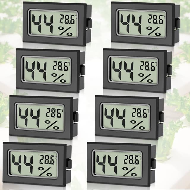 🌡️ Sprifityy 8 Stück Mini Hygrometer Digital - Sonderangebot!