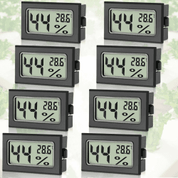 🌡️ Sprifityy 8 Stück Mini Hygrometer Digital - Sonderangebot! Angebot bei HelloDeals