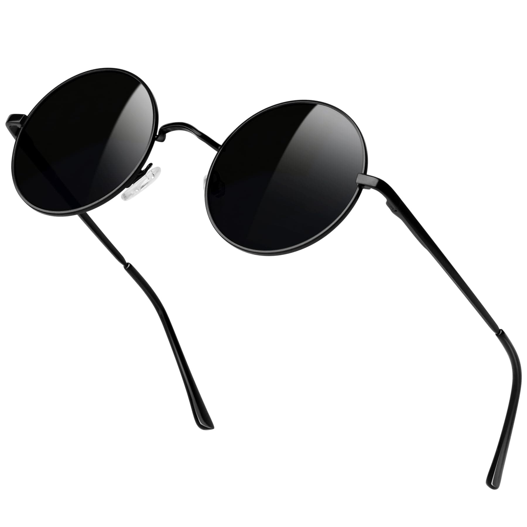 🕶️ KANASTAL Runde Sonnenbrille Herren Damen - Vintage Hippie Stil - Polarisierte Gläser - UV400 Schutz - Ultraleichtes Material - Einheitsgröße