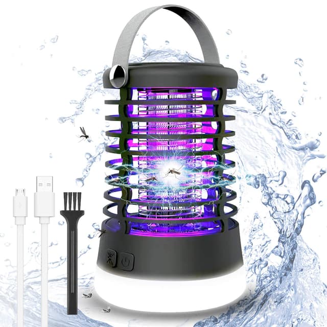 ROVLAK Insektenvernichter Elektrisch IP66 Wasserdicht 3 in 1 Mückenschutz 🦟🔦