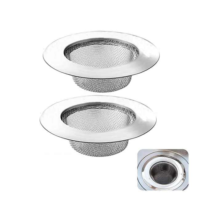 2 Stück Abflusssieb aus Edelstahl 🚿🍴