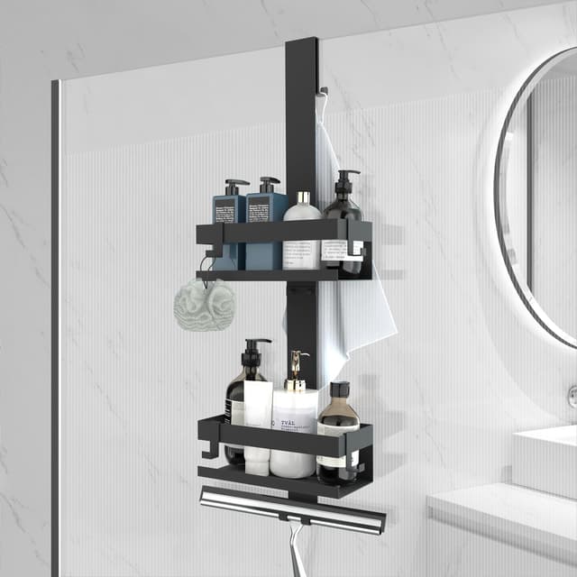 🚿 UUlioyer Duschablage zum Hängen aus Edelstahl SUS304 Ohne Bohrer für Glastür 🛁