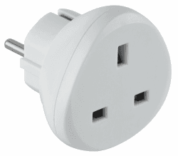 🔌🔌 Electraline 70058 UK Reiseadapter Nach Deutschland/Europa, Weiß UK nach Europa 🔌🔌 Angebot bei HelloDeals