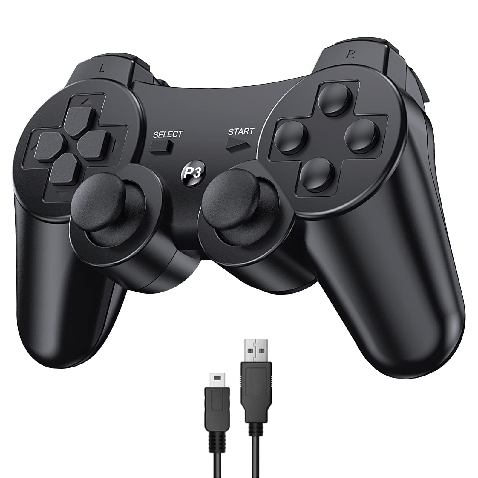 🎮🔵 Diswoe PS3 Wireless Controller mit Double Shock Ergonomie - 17.99€