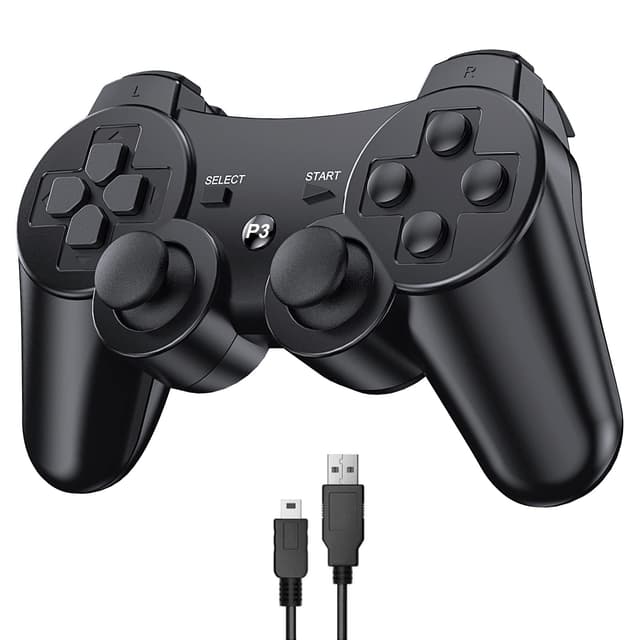 🎮🔵 Diswoe PS3 Wireless Controller mit Double Shock Ergonomie - 17.99€