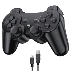 🎮🔵 Diswoe PS3 Wireless Controller mit Double Shock Ergonomie - 17.99€ Angebot bei HelloDeals