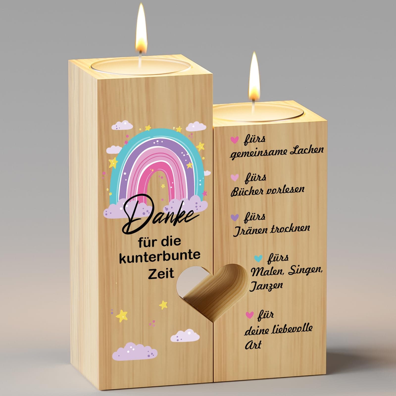KAAYEE Abschiedsgeschenk Erzieherin Kerzenständer 🎁