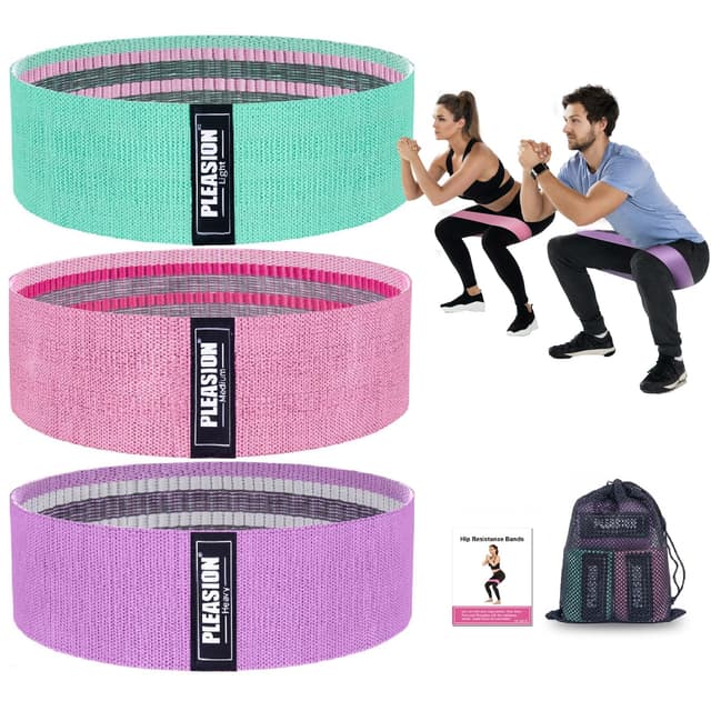 🏋️‍♀️ PLEASION Resistance Bands Fitnessband 5er Set 🏋️‍♂️