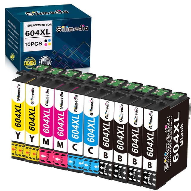 GILIMEDIA 604 XL Druckerpatronen 10er-Pack für Epson - Hohe Qualität & Leistung 🖨️