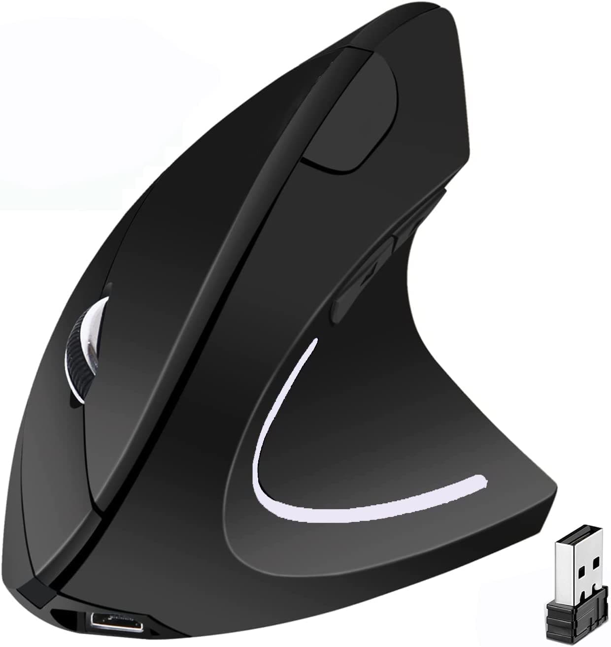 BeWishes Ergonomische vertikale Mäuse USB-drahtlose vertikale Maus 🖱️