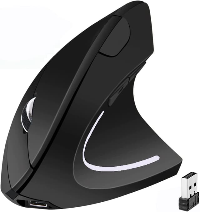BeWishes Ergonomische vertikale Mäuse USB-drahtlose vertikale Maus 🖱️