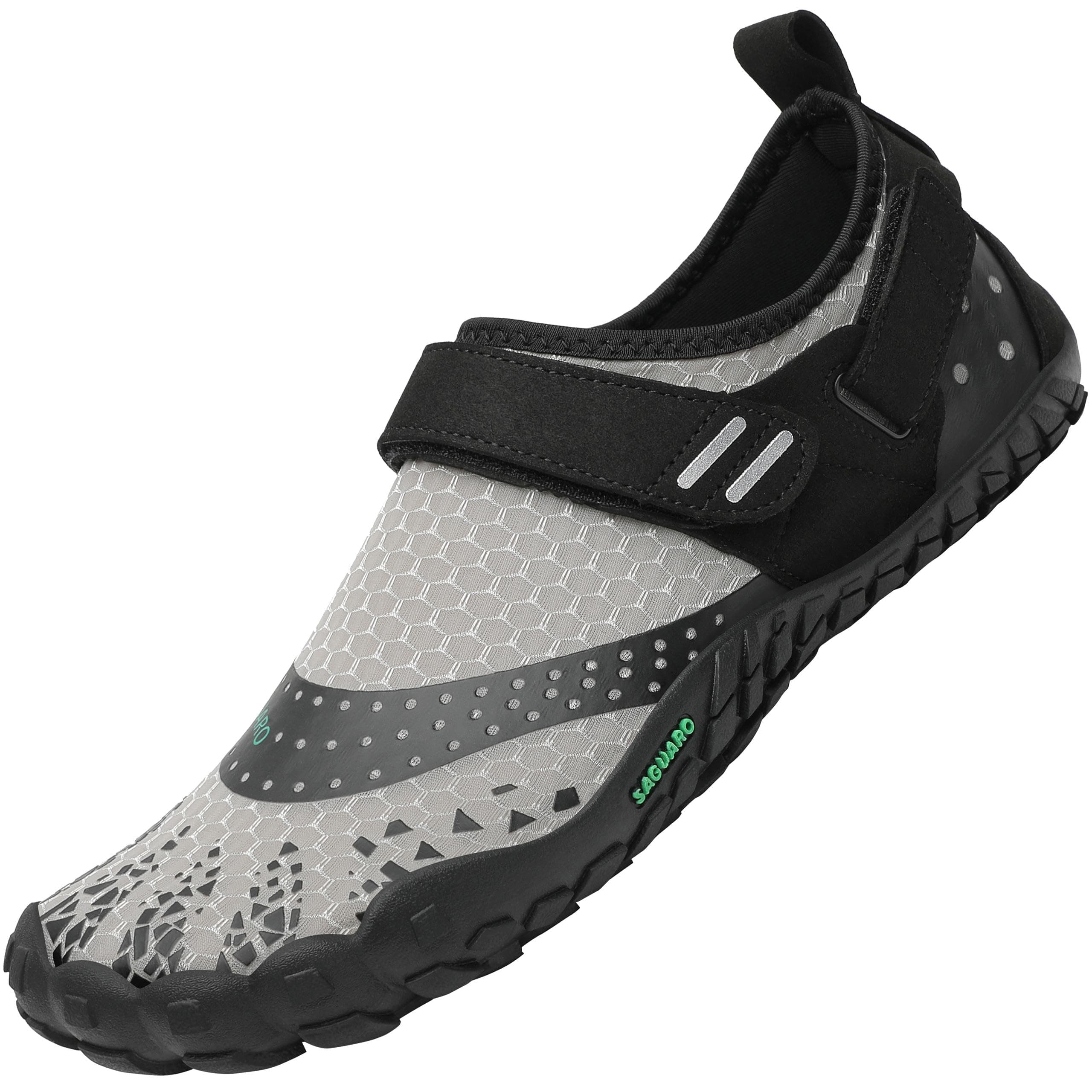 SAGUARO Barfußschuhe Herren Damen Outdoor Sport Fitnessschuhe Traillaufschuhe Gr.35-48 44 EU Dunkelgrau 🏃‍♂️👟