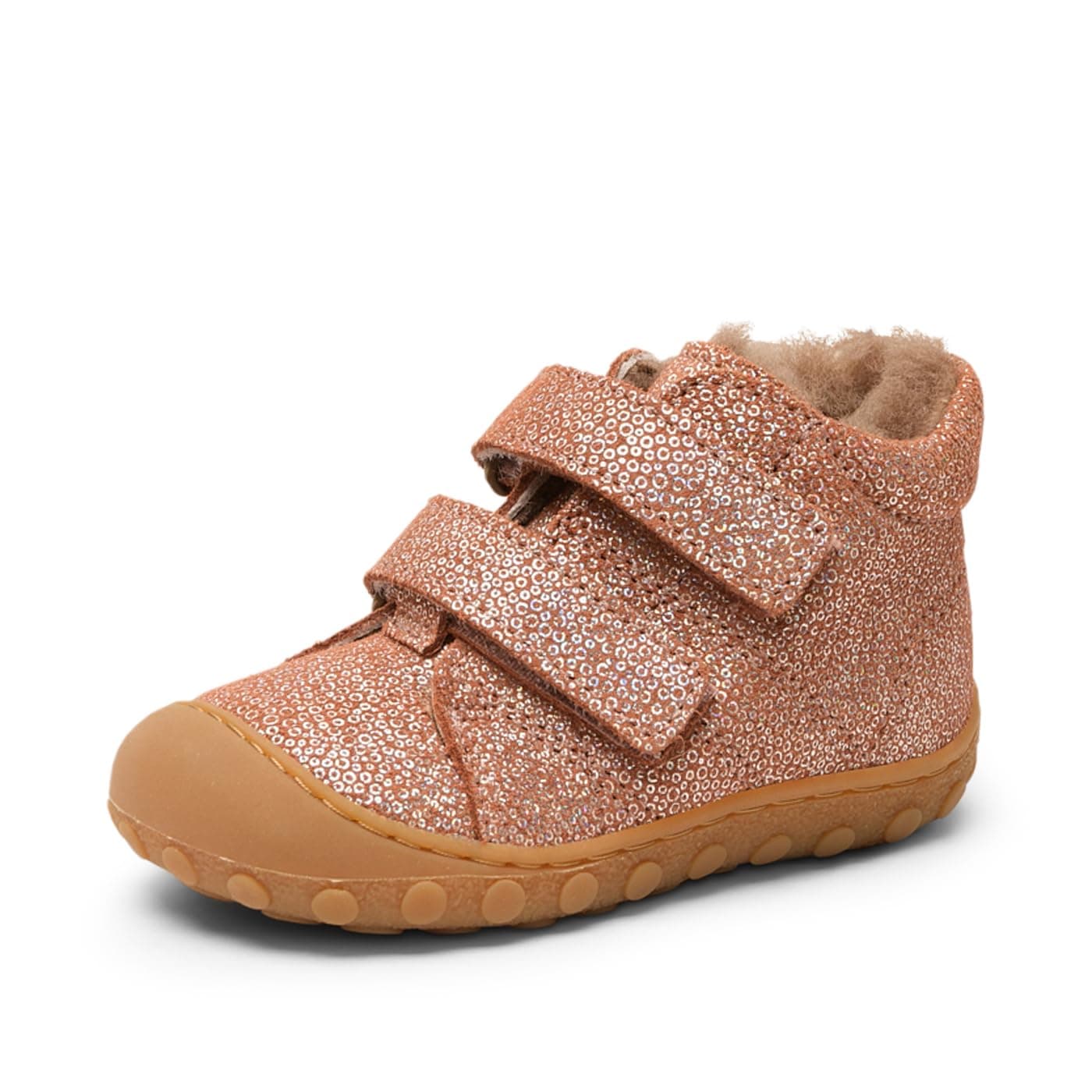 👶👟 Bisgaard Unisex Kinder Hale V Lamb First Step Shoe 22 EU Sparkly Rose | 49.5€