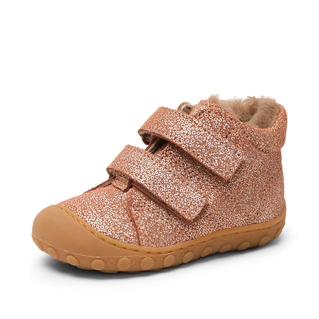 👶👟 Bisgaard Unisex Kinder Hale V Lamb First Step Shoe 22 EU Sparkly Rose | 49.5€