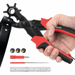 🔧 XOOL Lochzange für Leder, Gürtel - Multifunktionell & Ergonomisch 🛠️