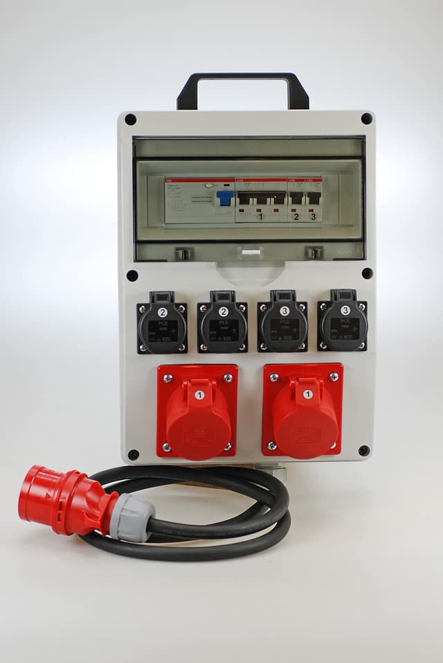🔌 Ehmann Mobiler PROFI Verteiler mit Tragegriff, FI/LS, Made in Germany, 6 Ausgänge 🛠️