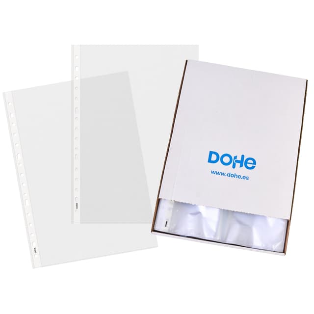 📁🧡 DOHE Transparente Kunststoffhüllen - 200 Stück - 23,5 x 33 cm - Büromaterial Deal!