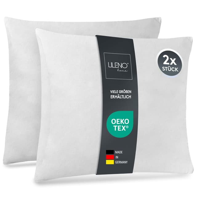 LILENO HOME 2er Set Kissenfüllung 60x60 cm