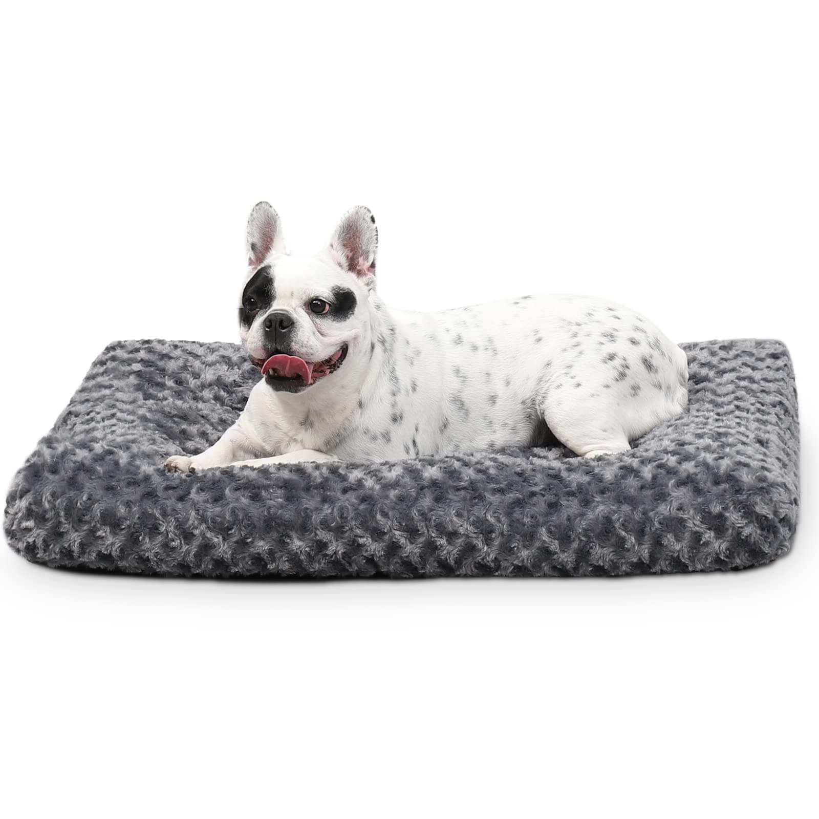 KSIIA Hundebett | Flauschiges Hundekissen für kleine Hunde | Waschbar | Rutschfeste Unterseite | Atmungsaktiv | Haustierbett