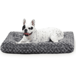 KSIIA Hundebett | Flauschiges Hundekissen für kleine Hunde | Waschbar | Rutschfeste Unterseite | Atmungsaktiv | Haustierbett