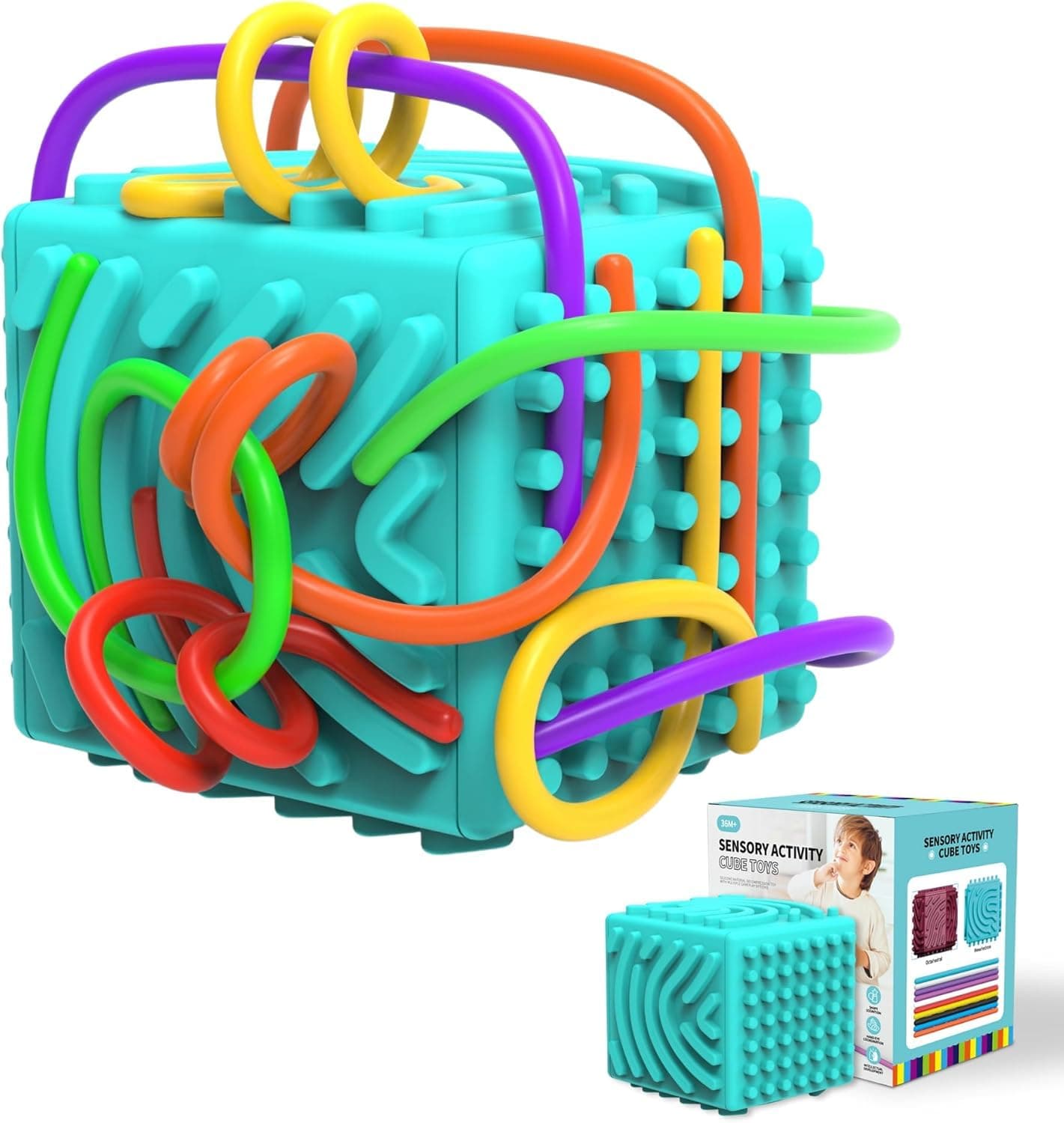 🌟 Luckynono 3D Sensorische Aktivität Board - Silikon Sensorische Spielzeug 🧩