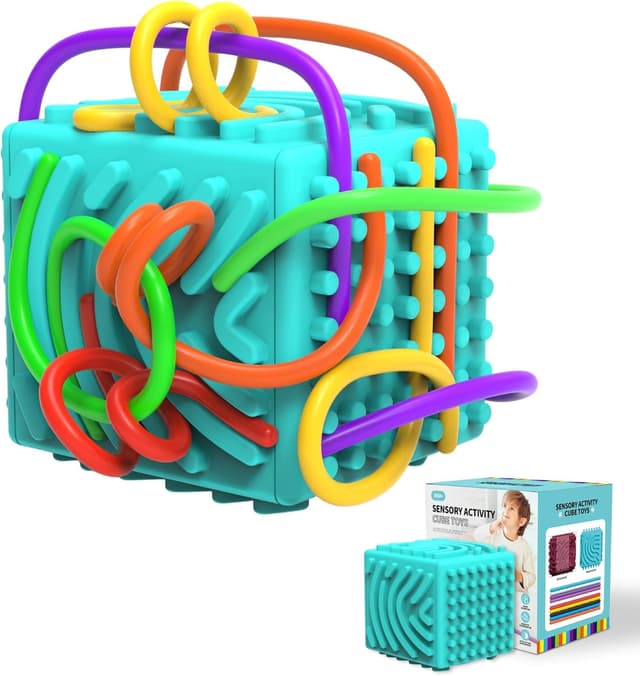 🌟 Luckynono 3D Sensorische Aktivität Board - Silikon Sensorische Spielzeug 🧩