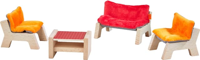 🏠 HABA 303840 - Little Friends – Puppenhaus-Möbel Wohnzimmer 🪑🛋️