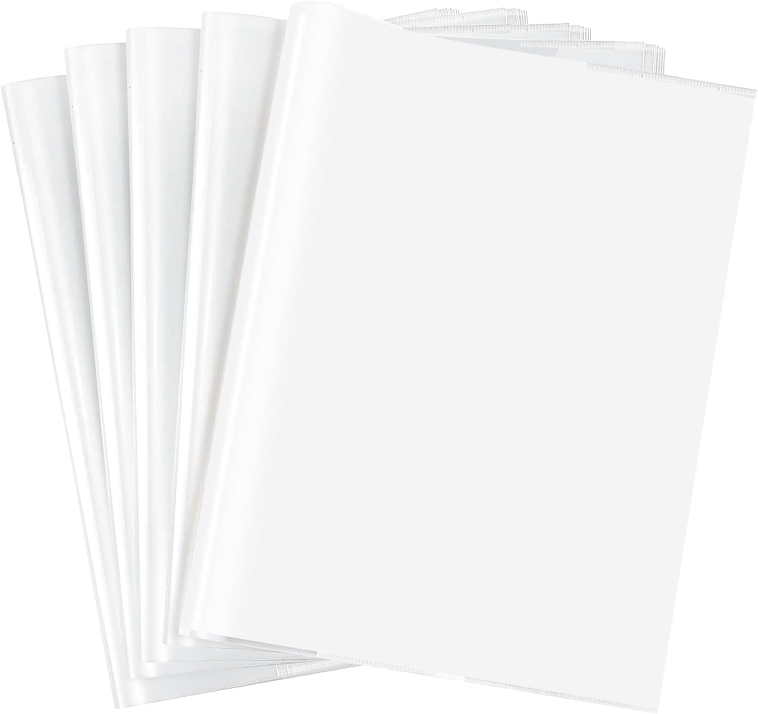 📚 Buchumschlag 10 Stück Heftumschläge Transparent Klares Heft-Hüllen 📘📐