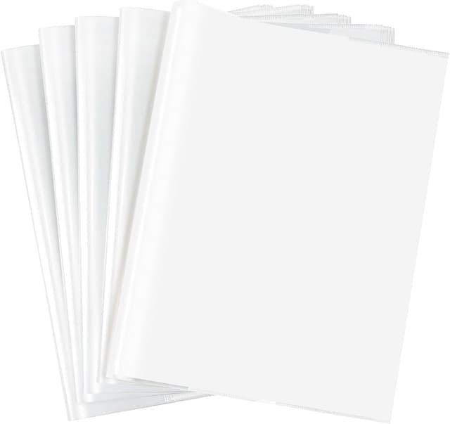 📚 Buchumschlag 10 Stück Heftumschläge Transparent Klares Heft-Hüllen 📘📐