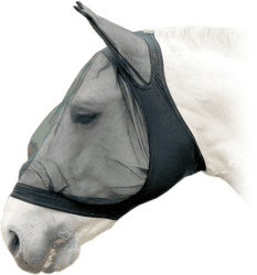 🐴🎉 Fliegenmaske mit Ohrenschutz, schwarz Vollblut Vollblut 🎉🐴