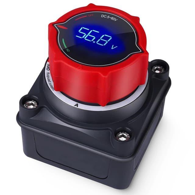 🔋 Upgrade Batterietrennschalter mit Voltmeter DC 5-60V