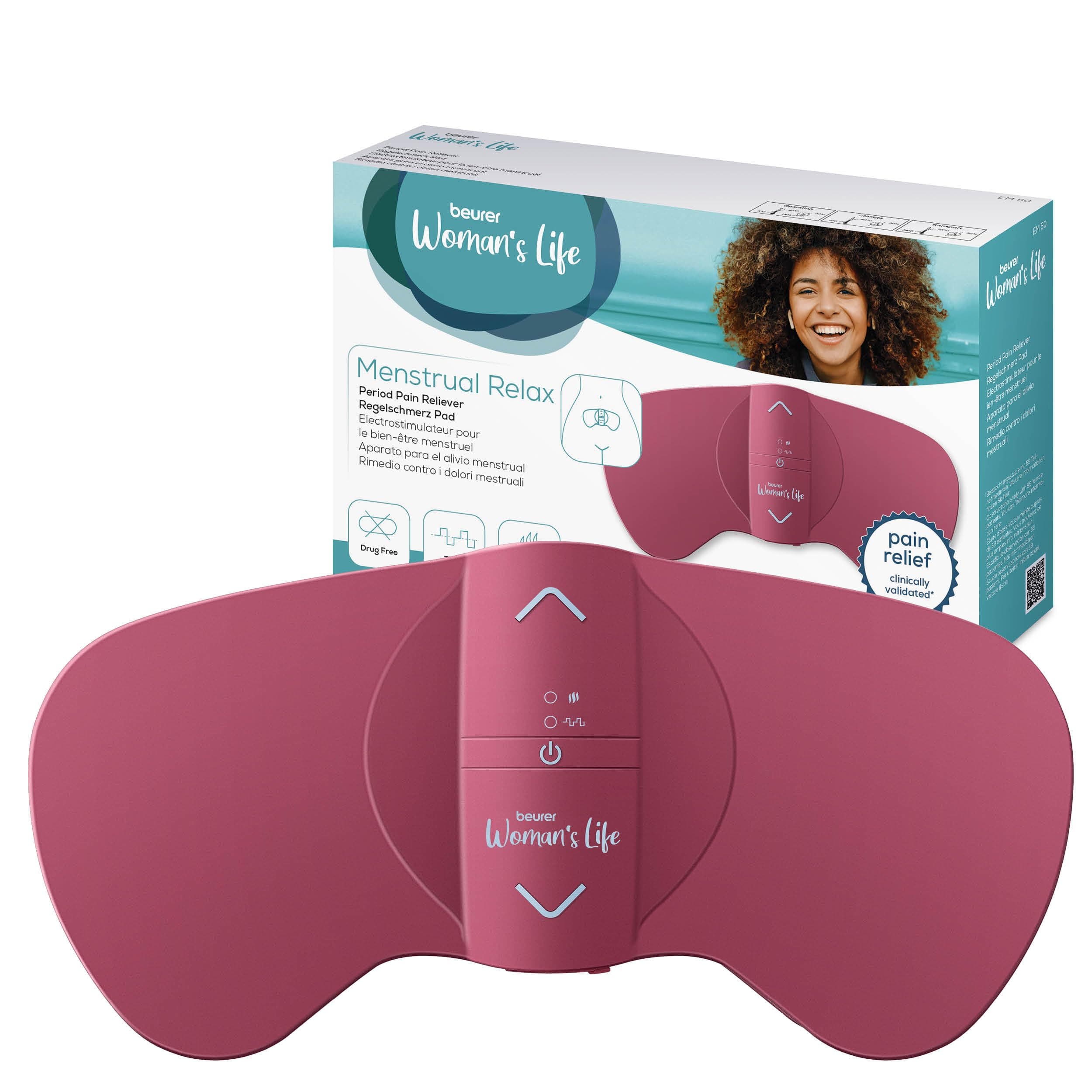Beurer EM 50 Menstrual Relax 🌸 Natürliche Schmerzlinderung und Wärme-Funktion