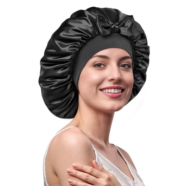 Umisleep 100% Maulbeerseide 22 Momme große Seidenhaube zum Schlafen 🌙