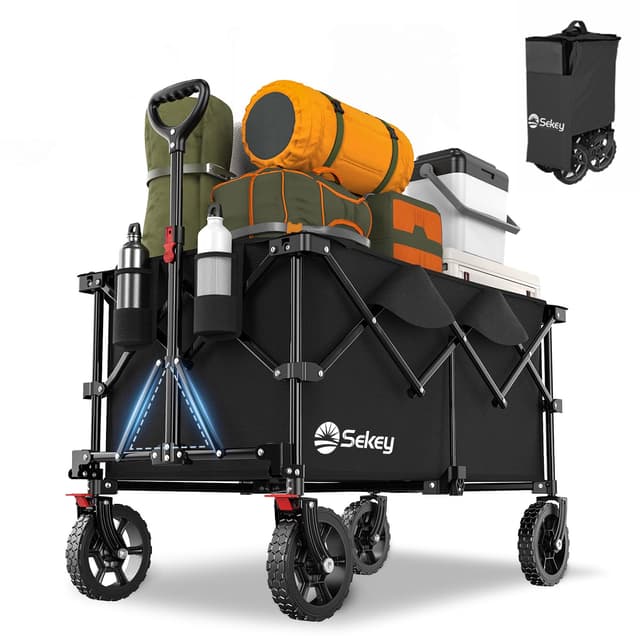 Sekey XXL Plus Bollerwagen Faltbar 200L 200KG Tragkraft 🌟