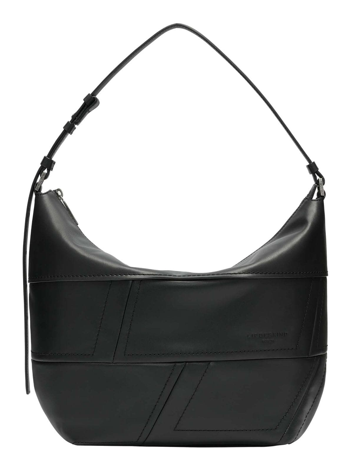 👜 Liebeskind Damen M Edda Calf Optic Hobo Schwarz 🖤