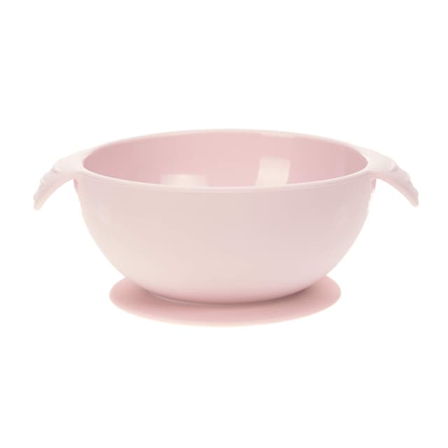 🌟 LÄSSIG Schüssel Silikon Schälchen Kinderschüssel mit Saugnapf rutschfest mikrowellengeeignet Kindergeschirr/ Rosa 🌟
