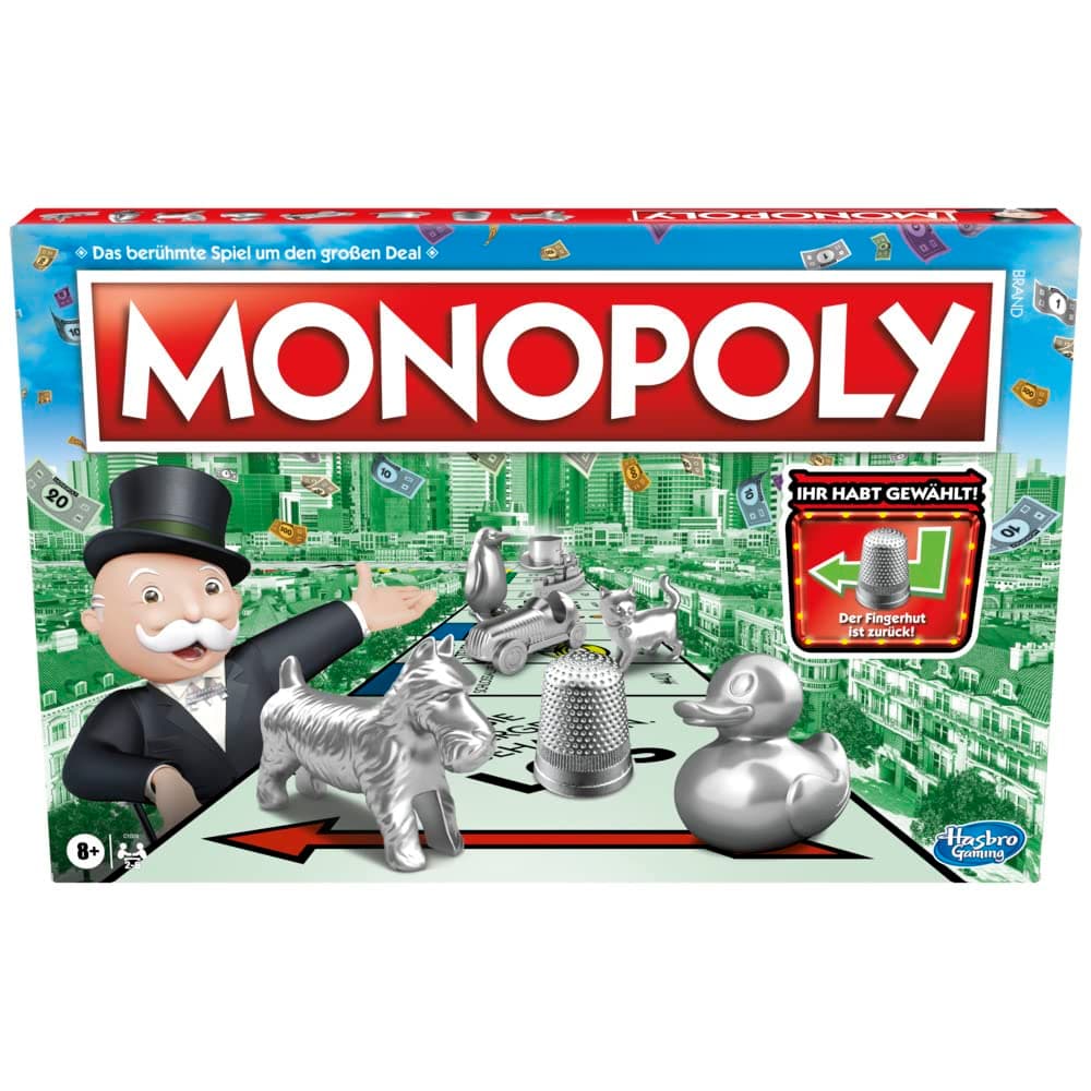 🎲 Monopoly Brettspiel - Klassisches Familienspiel für Erwachsene und Kinder