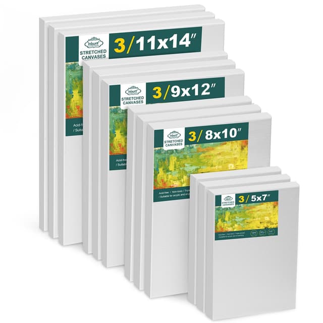 Leinwand zum Bemalen, 12 Stück Set 🎨🖌️
