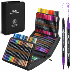 Ohuhu Maui 120 Farben Filzstifte Dual Brush Pen Set mit Doppelspitze 🎨