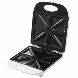 🥪🔥 MONZANA® Sandwich Maker 4er Antihaftbeschichtung Sicherheitsverschluss Küche Tischgrill Kontaktgrill Elektrogrill Panini Toaster