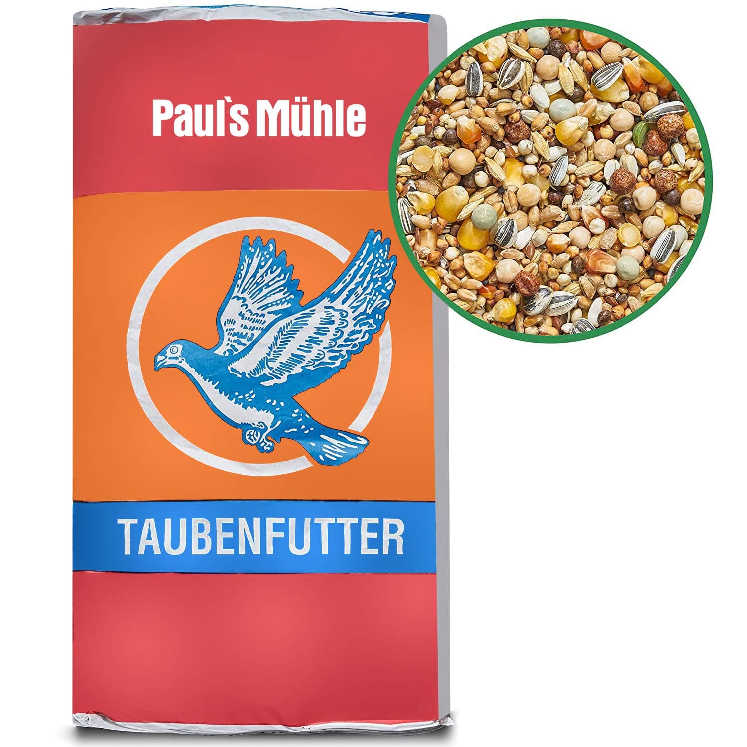 🕊️ Paul´s Mühle Taubenfutter Classic - Hochwertige Mischung 25 kg 25 kg (1er Pack) 🌾