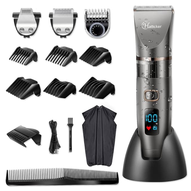 🧔🏻‍♂️🪒 Hatteker Haarschneidemaschine - Profi 3-in-1 Haarschneider für Herren