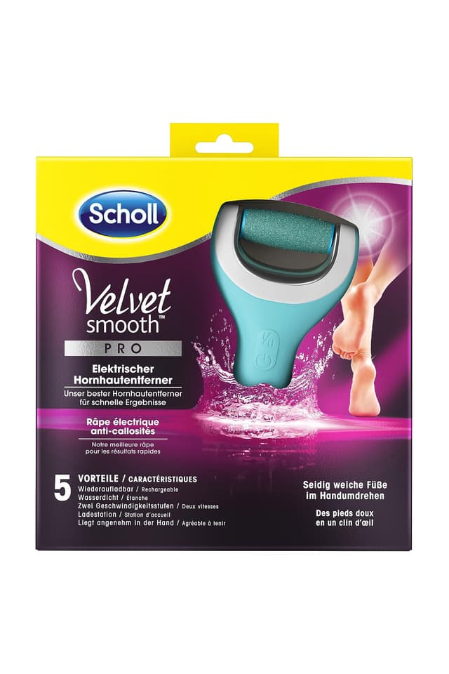 👣🌟 Scholl Velvet Smooth elektrischer Hornhautentferner Pro - Seidig weiche Füße! 👣🌟