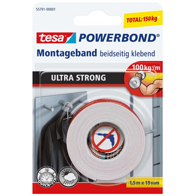 🔥 tesa Powerbond ULTRA STRONG - Doppelseitiges Montageband 🛠️