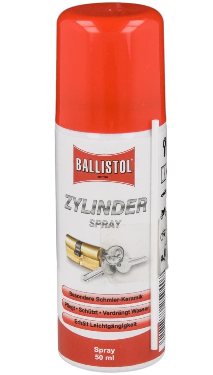 🔒 BALLISTOL Zylinder-Spray 50 ml 🧼 Pflege-Spray zur Reinigung Zylindern und Schlössern 🛠️