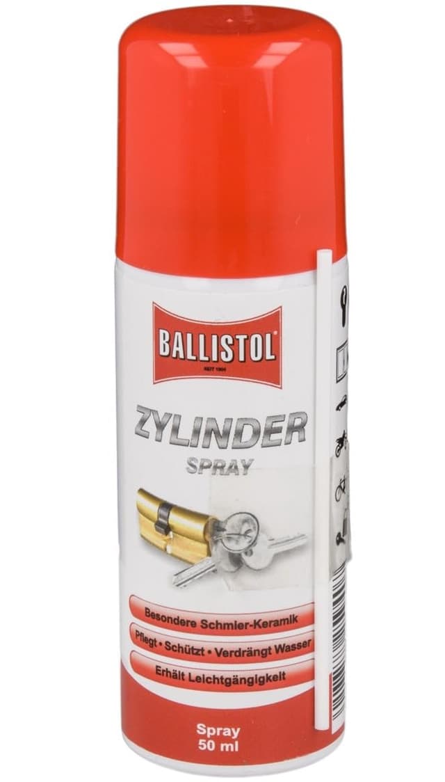🔒 BALLISTOL Zylinder-Spray 50 ml 🧼 Pflege-Spray zur Reinigung Zylindern und Schlössern 🛠️