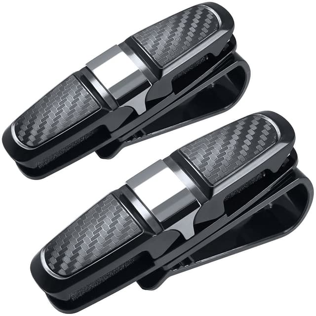 🕶️🚗 FineGood 2 Pack Brillenhalter Deal - Schwarz