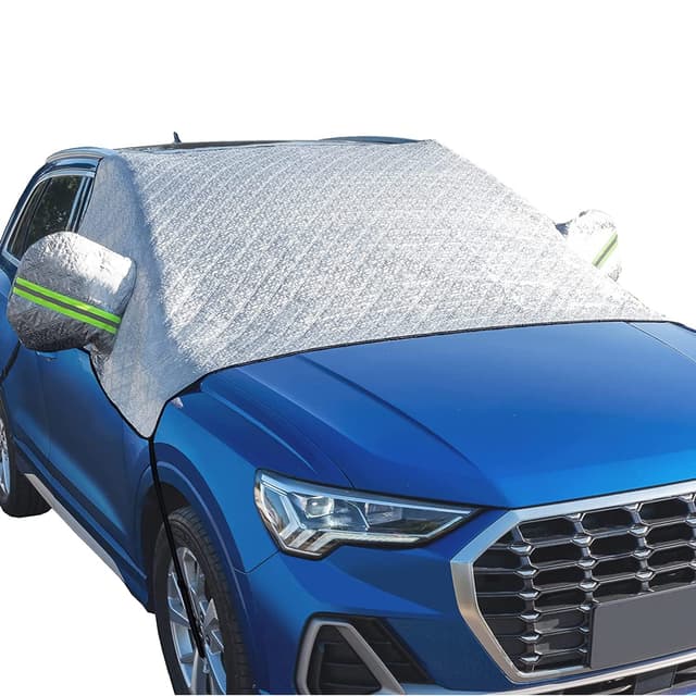 🚗❄️ ALLILUYAA Frontscheibenabdeckung Winter - Hochwertige Halbgarage für Auto! 🌨️
